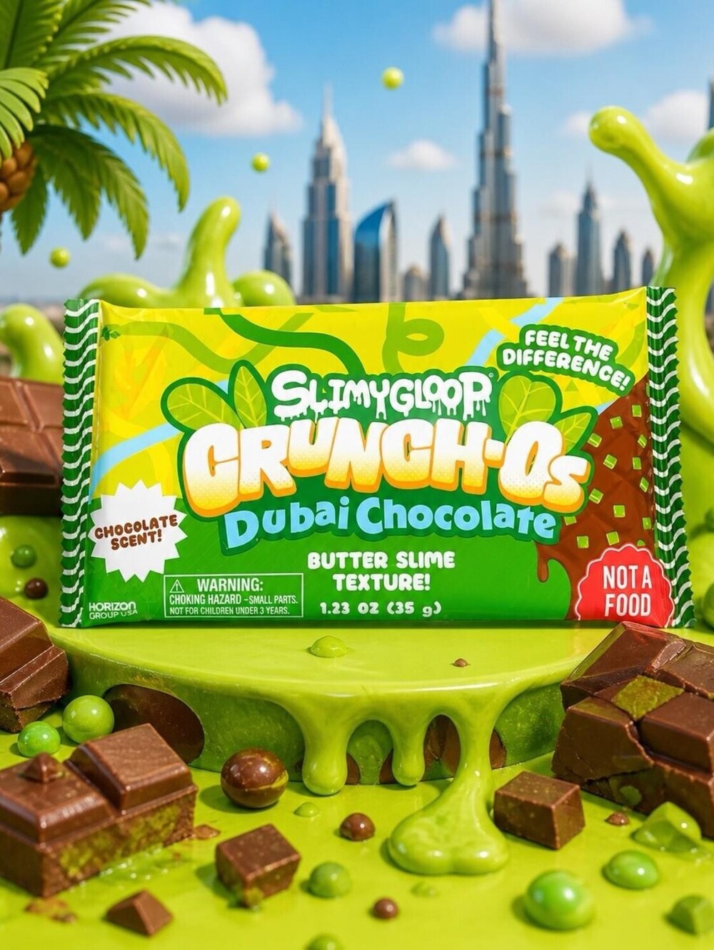 Slimygloop Slimy Crunch-OS Dubai Chocolate Butter Slime